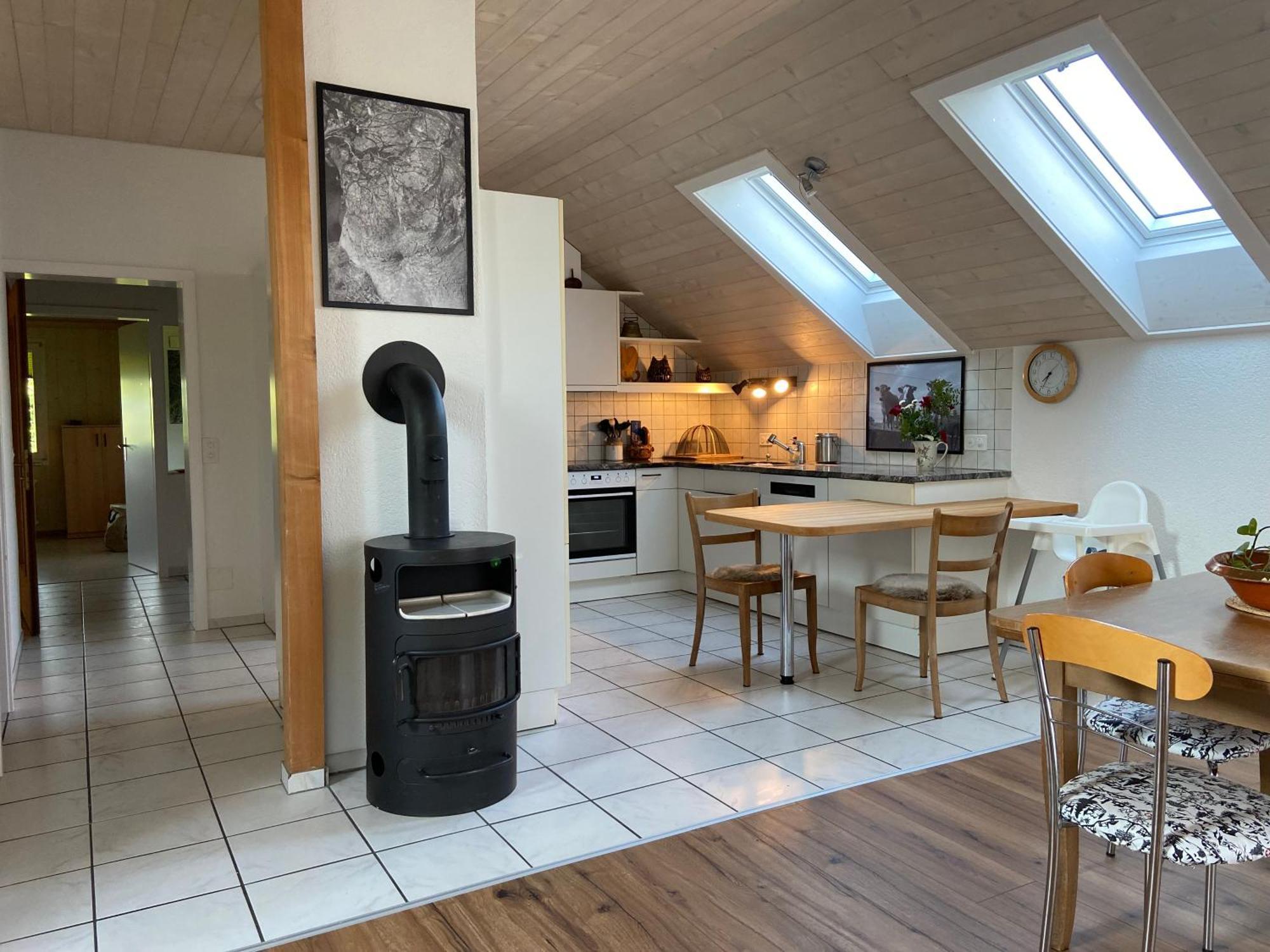Naturnahe Familienwohnung Ruschegg Exterior foto