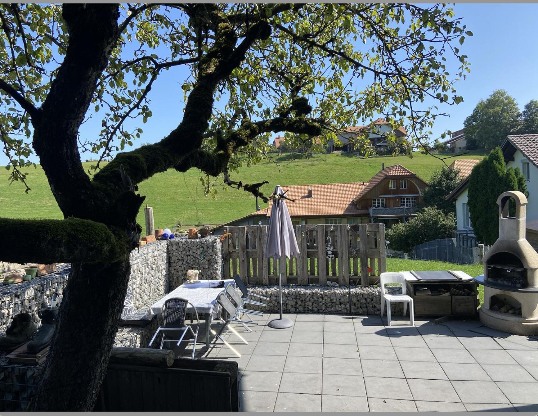 Naturnahe Familienwohnung Ruschegg Exterior foto