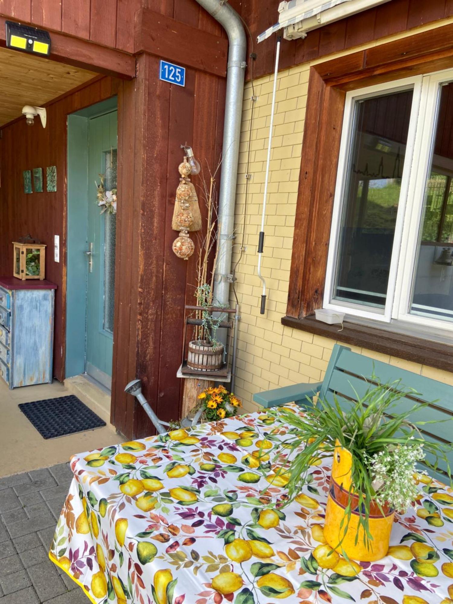 Naturnahe Familienwohnung Ruschegg Exterior foto